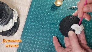 Декор кофейной банки холодным фарфором.