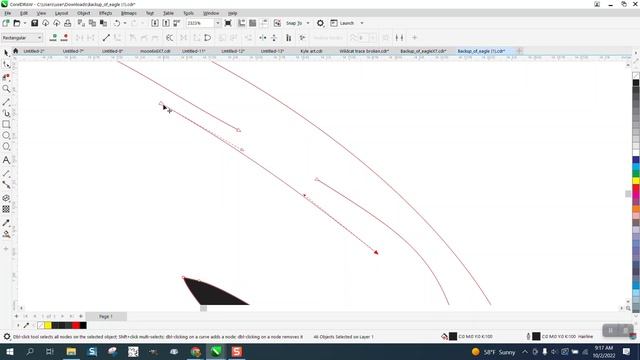 Corel Draw Tips & Tricks' Traced Eagle and how to clean up Part 3 смотреть онлайн