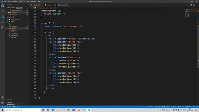 ReactJS#1.1: Tic Tac Toe game using ReactJS first video (1/3) смотреть онлайн