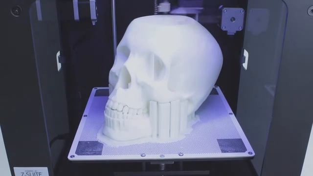 Zortrax M200. Печать человеческого черепа. Timelapse смотреть онлайн
