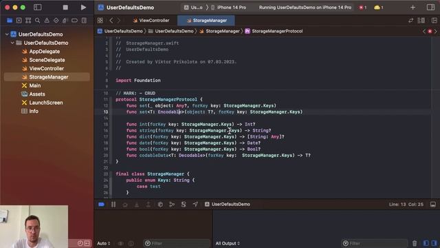 Учимся работать с UserDefaults. Программирование на Swift для начинающих. смотреть онлайн