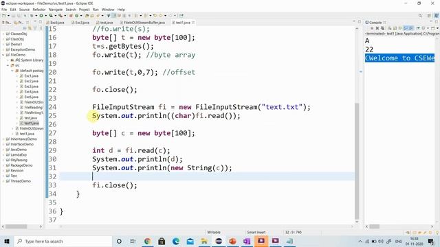 FileInputStream and FileOuptputStream with BuffuredInputStream and BuffuredOutputStream смотреть онлайн
