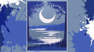 Пейзаж. Лунная ночь.