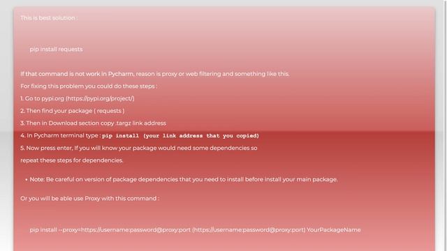 Pycharm pip install wont work behind a proxy смотреть онлайн