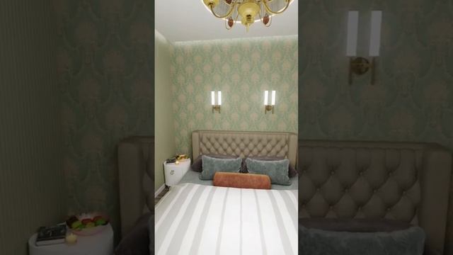 Как вам спальня молодых родителей? #дизайнспальни смотреть онлайн