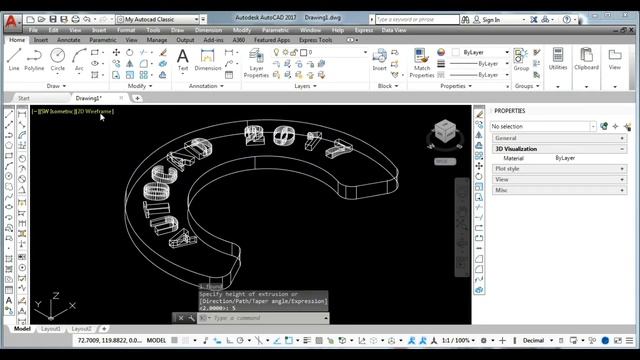 How To Create 3D Arc Text in Autocad / Autocad Tips & Tricks смотреть онлайн