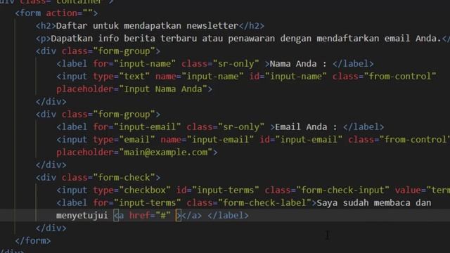 Bootstrap 4 Landing Page in Bahasa : Create Form and Modal смотреть онлайн