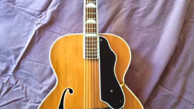 Demo Vintage 1945 Epiphone Deluxe Blonde Acoustic Electric смотреть онлайн