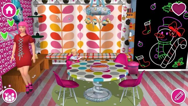 Barbie Dreamhouse Adventures - Teresa Dress Up, Spa - Barbie House Pool Party - Games For Girls - P