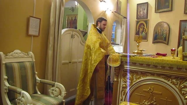 "Отче наш" и "Святая святым" на субботней Литургии 25 ноября 2017 г. смотреть онлайн