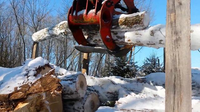 Ford L 9000 Log Truck & HIAB Log Loader Grapple смотреть онлайн