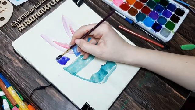 • Скетч • Пасха • Акварель смотреть онлайн