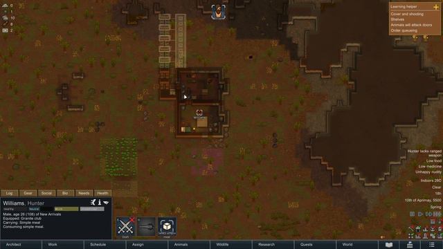 Rimworld - Naked Brutality - Episode 1 - He's really naked... смотреть онлайн