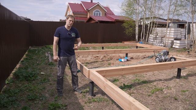 Обвязка основания пакетом досок. Инструкция по сборке НАРОДНОГО ДОМА. Построй Себе Дом своими рукам