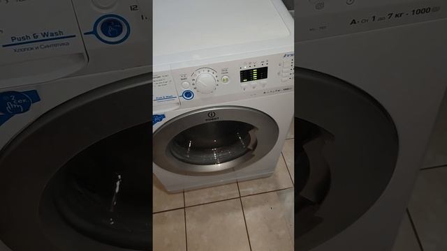 Отжим стиральной машины indesit nsl 705 7кг после замены подшипников, сальника и обслуживания смотреть онлайн