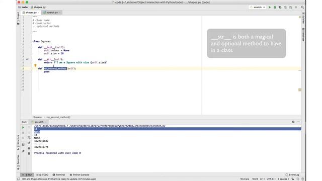 Just Give Me Some Python Object Interaction - A Look At A Class Definition - Lesson 3 смотреть онлайн