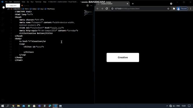 Creative button using Html & css | No javascript смотреть онлайн