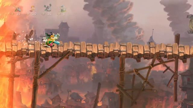 Rayman Legends (4 Players) #10 Teensies Trouble: Castle Rock смотреть онлайн