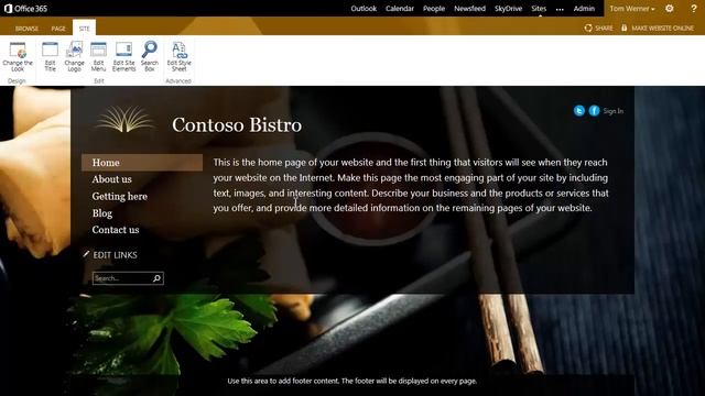 Customize the navigation on your public website - SharePoint Internet Sites for Your Organization смотреть онлайн