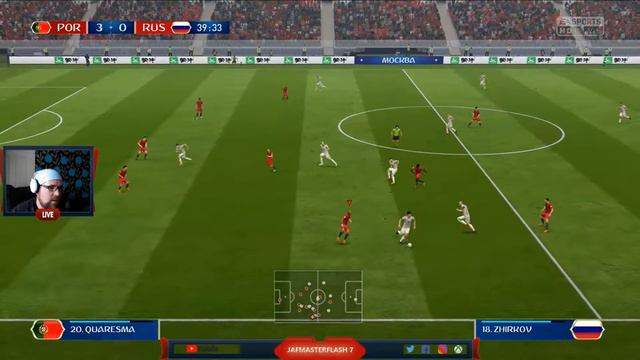 FIFA 18 : World Cup 2018 - Portugal last 16 Match with Commentary #4 смотреть онлайн