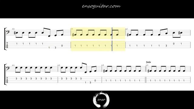 Chuck Berry - Johnny B. Goode {50% Speed Easy Bass Tab Playthrough} смотреть онлайн