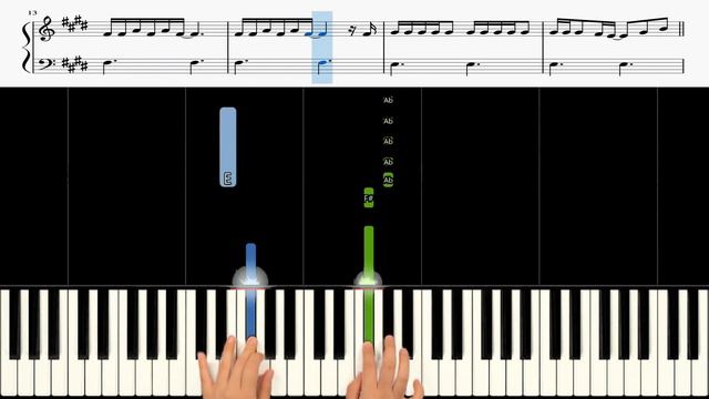 JVKE - Golden hour 🎹《Piano Tutorial》 ⭐⭐⭐☆☆ смотреть онлайн