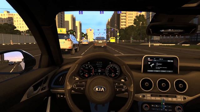 City Car Driving 1.5.5 - KIA Stinger GT 3.3 V6 2018 | Evening Drive | + Download LINK | 1080p & G27 смотреть онлайн