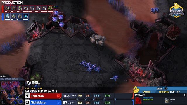RagnaroK vs NightMare - ZvP | ESL Open Cup #186 Asia | Weekly EPT StarCraft 2 Tournament смотреть онлайн