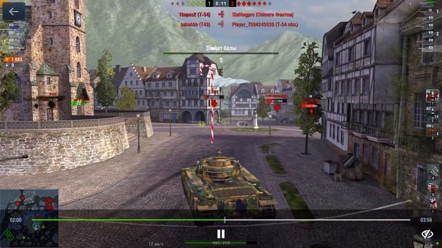 World of Tanks Blitz Conqueror Отличный бой. смотреть онлайн