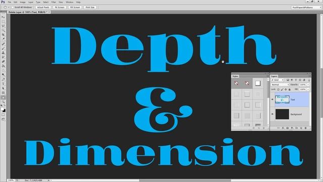 How To Create Bevel Text Effect Using Photoshop Layer Styles смотреть онлайн