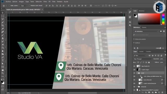 CÓMO HACER ? TARJETAS DE PRESENTACIÓN en PHOTOSHOP CC 2018 #40 смотреть онлайн