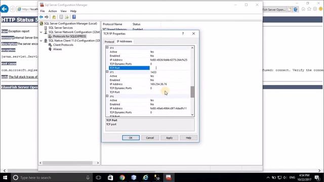 The TCP/IP Connection To The Host Localhost -Connection Refused
