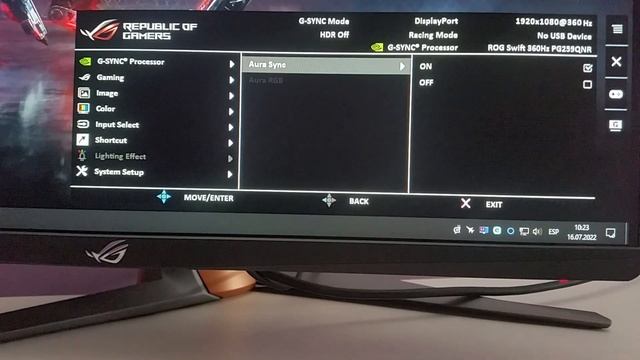 Asus Rog Swift PG259QNR - Default Menu Settings | Best Settings смотреть онлайн