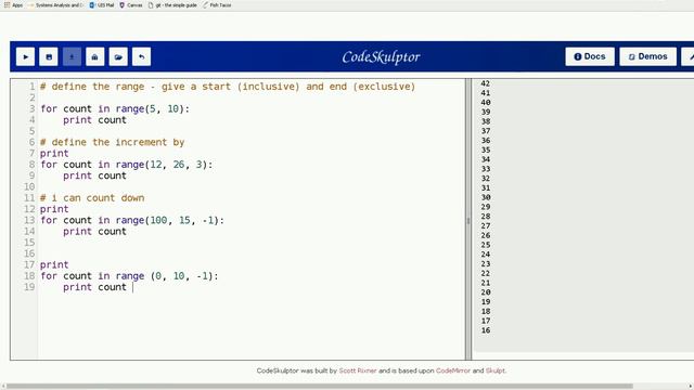 CS1030 C15 Day 4.2 – Python - Expanded FOR loop смотреть онлайн