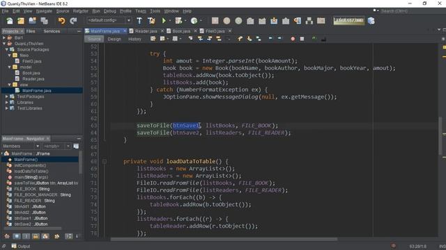 Bài 1.3 || Thêm sách, bạn đọc, lưu vào file, hiển thị lên bảng. смотреть онлайн