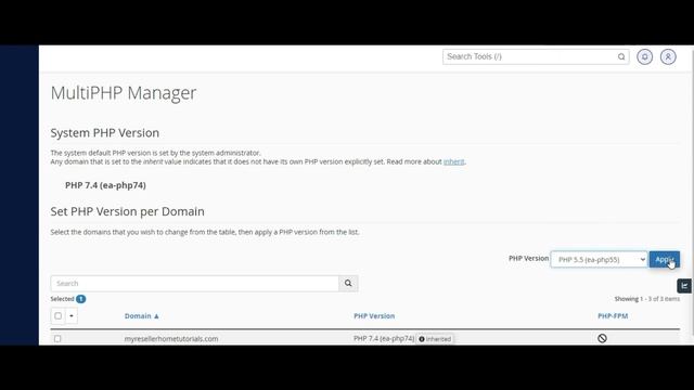 How To change the PHP Version for a domain смотреть онлайн