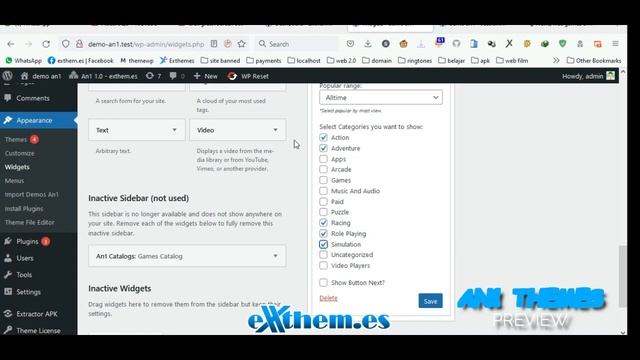 PREVIEW AN1 THEMES PREMIUM WORDPRESS - EXTHEMES DEV смотреть онлайн