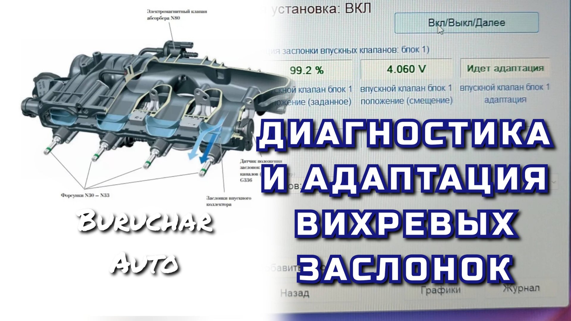 Адаптация вихревых заслонок впускного коллектора Volkswagen Passat Audi Skoda 1.8 2.0 TSI - Пассат