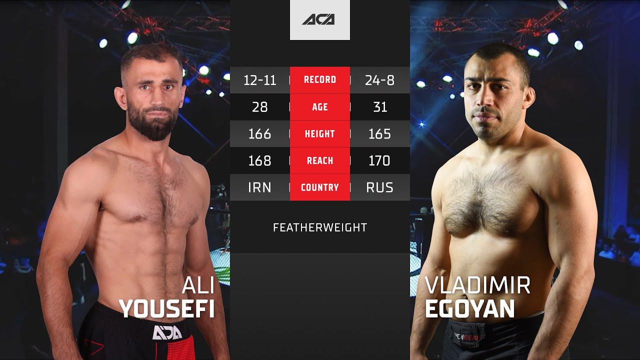 Али Юсефи vs. Владимир Егоян | Ali Yousefi vs. Vladimir Egoyan | ACA YE 40 смотреть онлайн