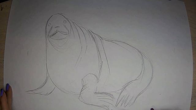 Рисуем моржа часть 1 смотреть онлайн