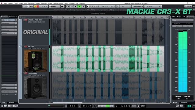 Мультимедийные мониторы Mackie CR3-XBT vs. PreSonus ERIS E3.5 BT (50Вт и Bluetooth) смотреть онлайн