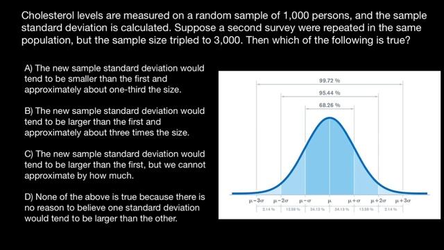 Standard deviation and sample size смотреть онлайн