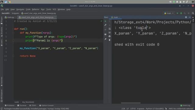 Use of args & kwargs in Python Function смотреть онлайн