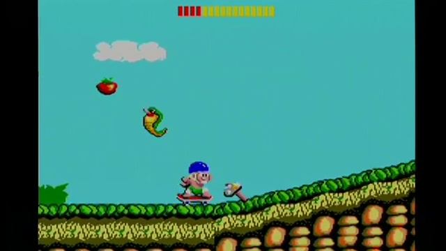 Wonder Boy - Level 1 - Sega Master System смотреть онлайн