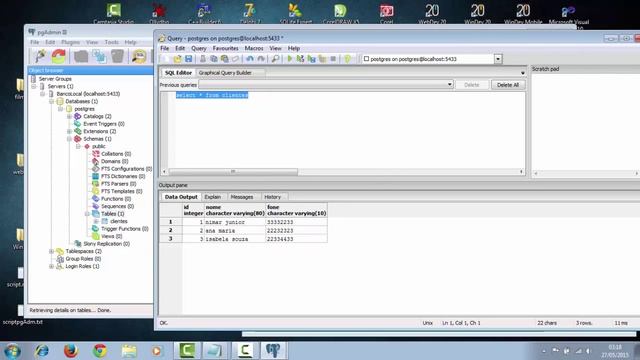 Usando pgAdmin para conectar no PostgreSQL смотреть онлайн