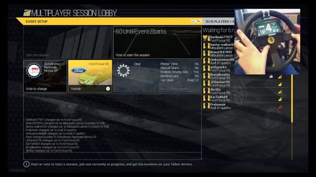Ps4._project cars multiplayer._grumpy old git racing._wheel cam ._trustmaster t300._ смотреть онлайн