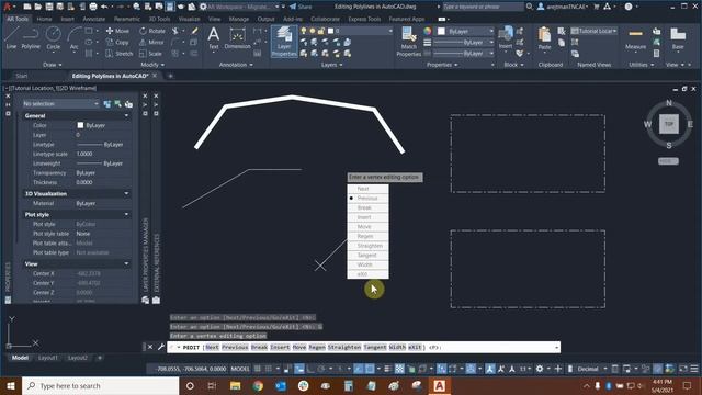 Editing Polylines in AutoCAD смотреть онлайн