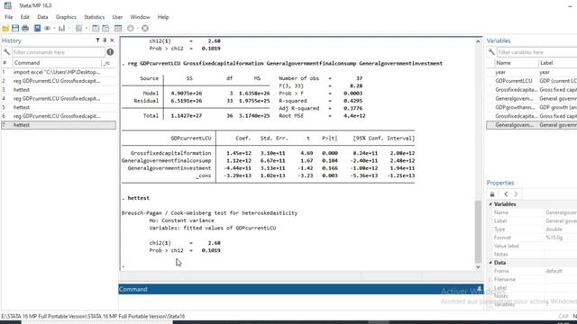 How to run linear regression diagnostic tests in STATA:Normality,heteroskedasticity, autocorrelatio смотреть онлайн