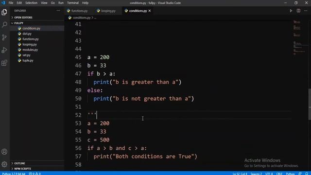 Conditional statements in python in Telugu смотреть онлайн