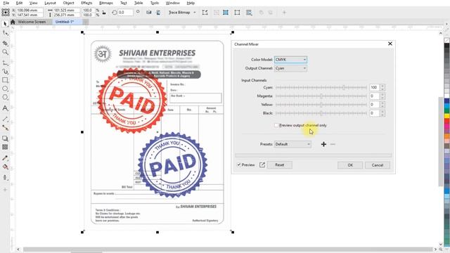 How to Remove Stamp Seal from Document in Coreldraw | Coreldraw tutorial | Maya Graphics смотреть онлайн